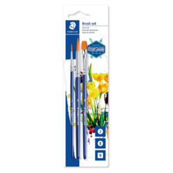 STAEDTLER® 989-SBK3-3ST Synthetic Paint Brush Set of 3